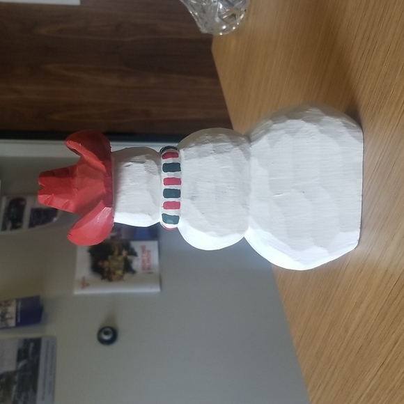 James Haddon wood carved sheriff snowman - Picture 2 of 3